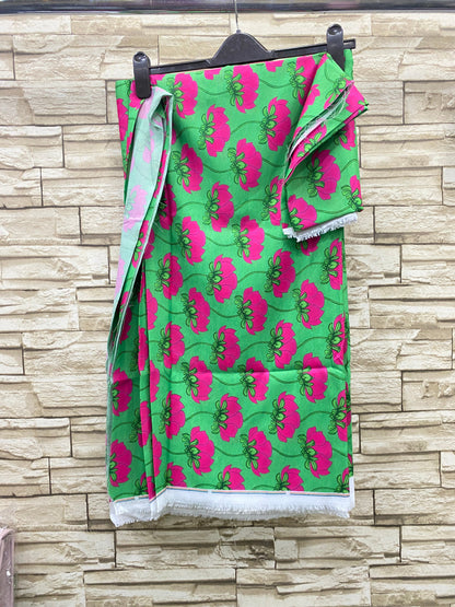 Digital Printed 3Piece Swiss Lawn With Silk Dupatta (Unstitched) P24