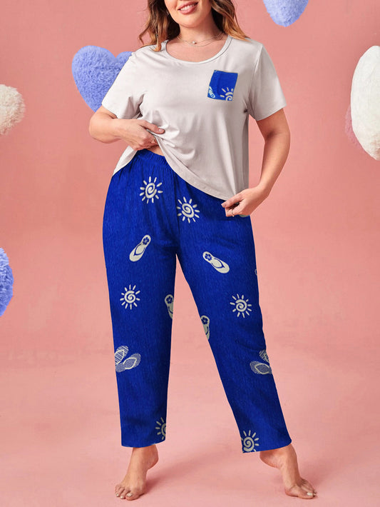 Zephyar - Printed Cotton PJ Set - 04