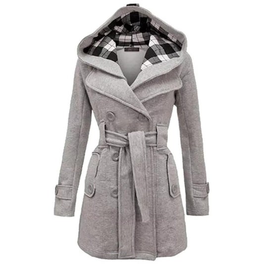 Zephyar ~ Women Winter Long Coat ~ Grey