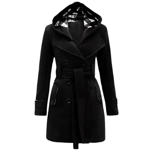 Zephyar ~ Women Winter Long Coat ~ Black