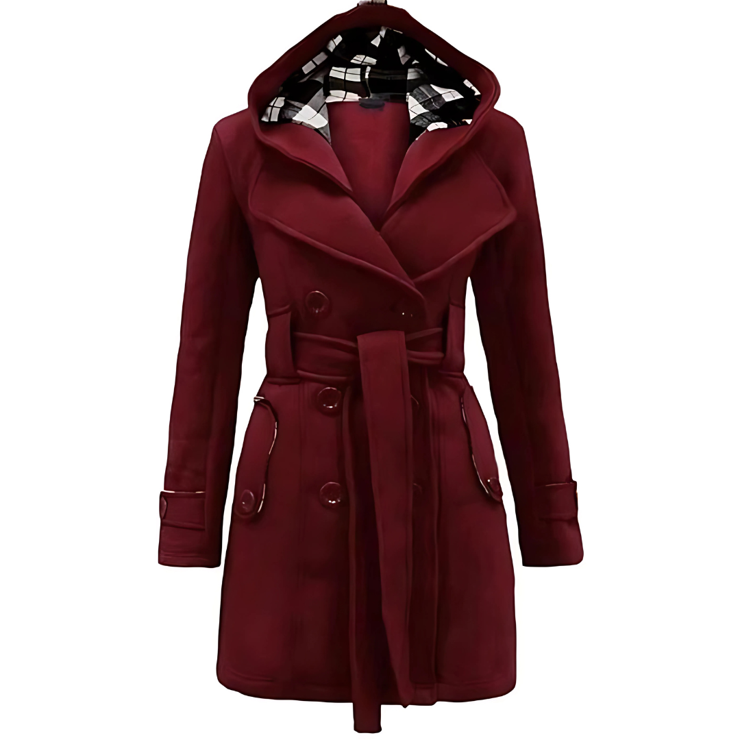 Zephyar ~ Women Winter Long Coat ~ Maroon